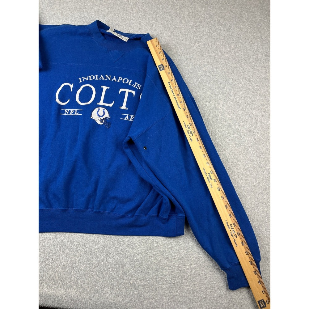 Vintage Indianapolis Colts Sweatshirt Mens XL Lee Sport Blue NFL Pullover - Picture 6 of 7